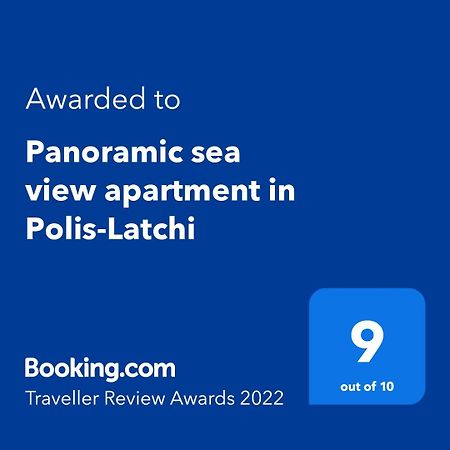 Panoramic Sea View Apartment In Polis-Latchi Kültér fotó