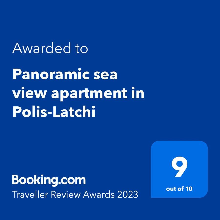 Panoramic Sea View Apartment In Polis-Latchi Kültér fotó