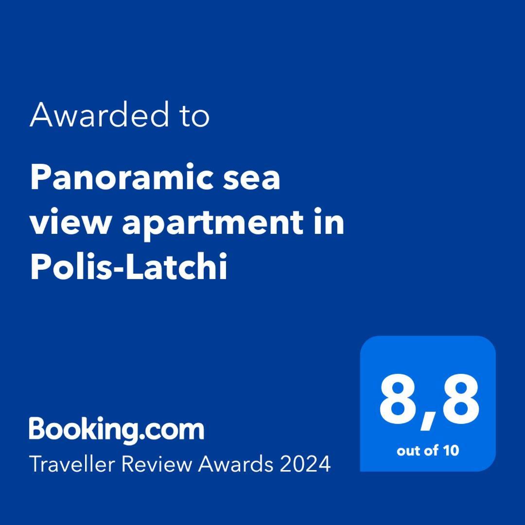 Panoramic Sea View Apartment In Polis-Latchi Kültér fotó